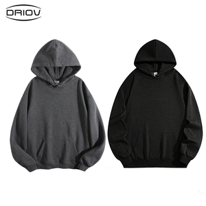 Sweat-shirt à capuche décontracté chaud et imperméable en <span class=keywords><strong>molleton</strong></span> <span class=keywords><strong>brossé</strong></span> 270 GSM, coupe ample, avec cordon de serrage, idéal pour l'hiver, OEM ODM - Product Image 2
