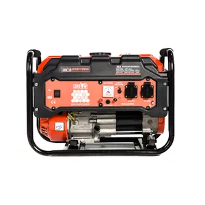 Bizons Exporteren Luchtgekoelde 168f 1 Zin 6,5hp 2000W 2kw Standby Benzine Generator Met Wielen