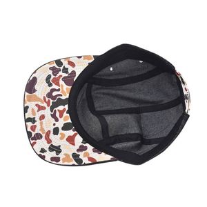 New Fashion Cotton Denim Retro <b>Flat</b> Rim 6-Panel Baseball Hat Outdoor Casual Hip Hop <b>Men</b> Women Two Tone Color Snapback <b>Cap</b> - Product Image 5