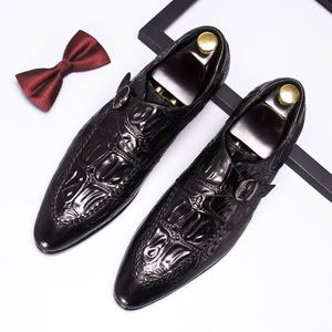 Chaussures habillées pour hommes en cuir de vachette, design tendance, automne 2025, décontractées et élégantes, à lacets, grande taille, bout pointu, rehaussantes - Product Image 6