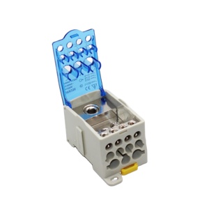 DIST tiang tunggal. Kotak distribusi rel Din kotak persimpangan blok UKK 100A - Product Image 1