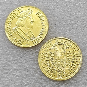 Monedas conmemorativas de <span class=keywords><strong>estilo</strong></span> antiguo del <span class=keywords><strong>Imperio</strong></span> Austriaco de 1647, 1 Ducat, regalos, decoración del hogar - Product Image 1