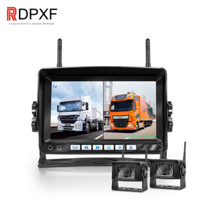 Système de caméra de recul sans fil 4CH 7 pouces, kit de moniteur de sécurité pour <span class=keywords><strong>voiture</strong></span>, <span class=keywords><strong>image</strong></span> CCD/ADH pour MDVR, bus, camion, camping-car, <span class=keywords><strong>remorque</strong></span> - Product Image 6