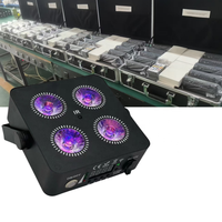 10PC avec Flight case/4x18w RGBWA UV sans fil DMX Par Can up lumières alimenté par batterie LED mariage Uplight forParty bar Dj