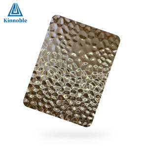 Taille standard 4x8 201 304 PVD couleur estampillé convexe nid d'abeille motif feuille d'acier inoxydable pour panneaux muraux - Product Image 4