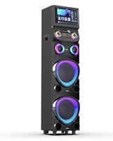Sistema de Karaoke Inteligente con Pantalla Táctil de 15.4 Pulgadas, Luces LED de Colores, Máquina de Karaoke Portátil