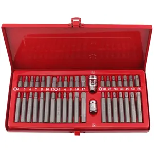 40 Cái Bits Cho Tua Vít Torx Bits Cho Dụng Cụ Sửa Chữa Xe Hơi 3/8 1/2 Ổ Cắm Ngắn Dài Bits