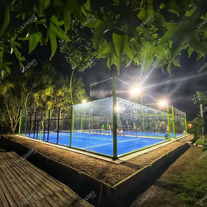 Pista de Pádel de Nuevo Diseño, Pista de Tenis de Pádel Exterior de Acero de Alta Calidad, Plataforma Panorámica, Césped <span class=keywords><strong>Artificial</strong></span> - Product Image 2