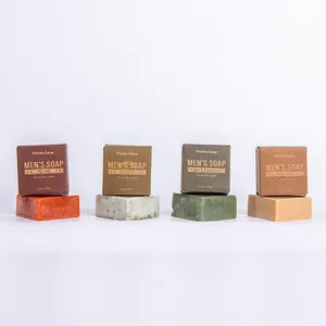 Cold Pressed Masculine Collection Good Quality Handmade Organic Natural Mens Soap With Natural Bar Soap For Men