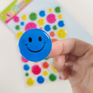 Autocollants 3D en <span class=keywords><strong>vinyle</strong></span> gonflé, émojis, visage souriant, récompenses incitatives pour la classe, scrapbooking, bouteilles d'eau, bricolage - Product Image 6