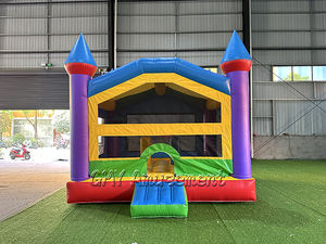 Gorila inflable comercial de Casa de rebote de patas de perro cachorro azul para niños al aire libre interior con soplador de aire - Product Image 4