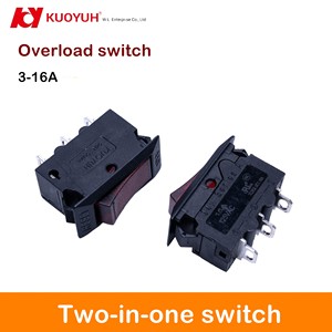 Interruptor de Sobrecarga LED Dos en Uno para Regleta de Enchufes, Serie 94N de KUOYUH, Producto Nuevo - Product Image 4