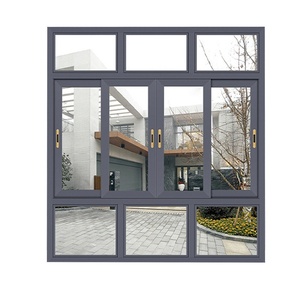 Ventanas Corredizas de Aluminio Negro Modernas Personalizadas, Insonorizadas, con Certificación Energy <span class=keywords><strong>Star</strong></span>, Aislamiento Térmico, para Piso y Techo, con Garantía de por Vida - Product Image 4