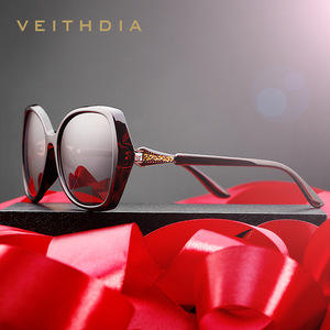 Veithdia Lunettes de soleil polarisées pour femmes, verres UV400 TAC, monture en plastique et métal, protection solaire pour la conduite, 73026 - Product Image 2