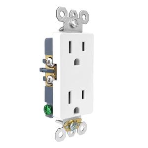 Moderno 5-15R Receptáculos dúplex Salida de latón puro Receptáculos eléctricos 2 Salidas de CA 15A <span class=keywords><strong>Enchufe</strong></span> tipo EE. UU. 125V - Product Image 3