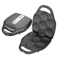 Aifa Machine à repas électrique avec contrôle du brunissage Mini machine à crêpes Machine à crêpes à gaufres Casserole Tostiarepa Aplats Galettes de maïs