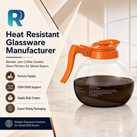 Carafe à café commerciale en verre borosilicate haute résistance de 1900 ml (64 oz), pot, carafe, jarra de café, pièces de rechange