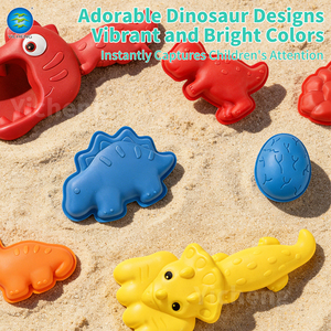 Juego <span class=keywords><strong>de</strong></span> Juguetes <span class=keywords><strong>de</strong></span> Playa <span class=keywords><strong>de</strong></span> Dinosaurios con Carretilla, Juguetes <span class=keywords><strong>de</strong></span> Verano para Piscina y Arena, Regadera <span class=keywords><strong>de</strong></span> Plástico para Niños, Moldes para Arena - Product Image 5