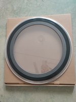 Peau de batterie pour grosse caisse 20/22 pouces, système mécanique rotatif avec anneaux d'amortissement personnalisés, simple ou double couche