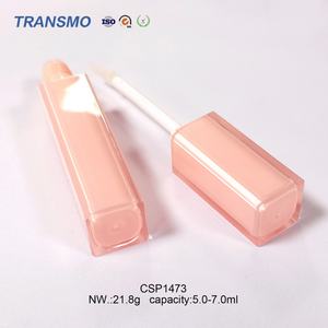 5-7ML square Empty Lip Glaze <b>Bottle</b> Wholesale Plastic Lip Gloss Tube Container With Stoppers - Product Image 3