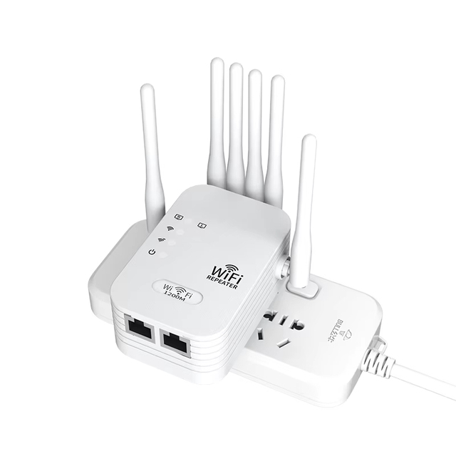 EU US Plug 1200Mbps Fast Speed Wi-Fi Signal Booster Wireless Hotspot Wifi Repeater 2.4Ghz 5G Small Internet Signal Amplifier
