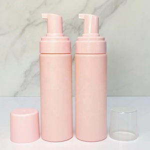 Wholesale 30ml 50ml 100ml 120ml 150ml 200ml Glossy Pink Mousse Plastic Face Cleanser <strong>Pump</strong> <strong>Foaming</strong> Bottles for Soap Dispenser - Product Image 1