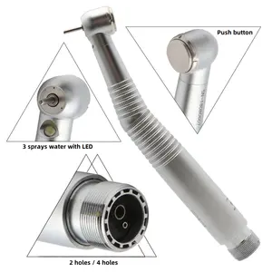 High Quality Dental Handpiece Dental High Speed Header Press Led Mobile Phone 2/4hole Handpiece For Dentist Repair Tools