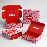 Boîte d'expédition en carton ondulé kraft écologique avec logo personnalisé, emballage pour colis, boîte cadeau pour abonnement e-commerce