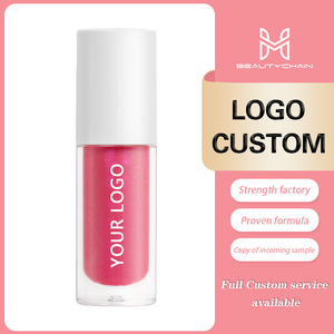 Custom Makeup Waterproof Organic Long Lasting Moisturizing <b>Lip</b> <b>Gloss</b> Shiny <b>Clear</b> Glossy Shimmer High Quality Vegan - Product Image 2