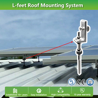 Système de montage sur toit L-Feet pour système de montage solaire sur toit métallique pour tuiles en acier coloré pour panneaux solaires