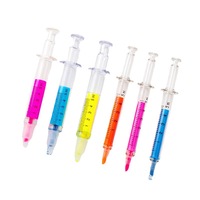 Stylo surligneur à pointe biseautée, 4 couleurs, vente chaude, matériau plastique, séchage rapide, pour étudiants