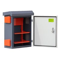 OEM fait sur commande NEMA4 400X300X200MM d'armoire de boîtier électrique de télécom monté par poteau d'acier inoxydable extérieur