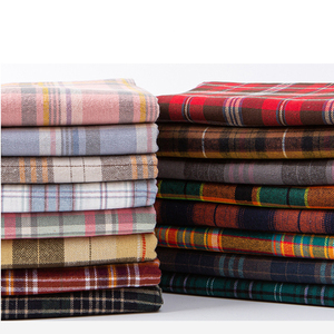 RTS % 100% pamuk fırçalanmış <span class=keywords><strong>Tartan</strong></span> ipliği boyalı ekose pamuk pazen kumaş - Product Image 1