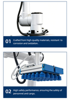 Robot collaboratif de palettisation pour cartons, boîtes, bidons et fûts métalliques – Bras automatique haute efficacité pour préhension et placement – Cobot de palettisation