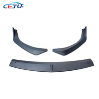 Accessoires de voiture ABS noir mat brillant Auto Tuning Spoiler de pare-chocs avant Chin Lip Splitter pour Mazda 3 Axela Saloon BP 2019-2025