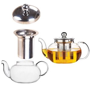 Wholesale Small <strong>Glass</strong> Flower <strong>Teapot</strong> With Filter Double Ear Tea <strong>Infuser</strong> High Borosilicate <strong>Glass</strong> Boiling <strong>Teapot</strong> Kungfu Tea Set - Product Image 6