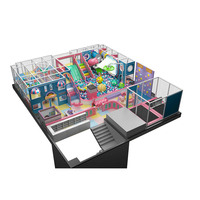 Parque de Trampolines Interior Comercial Colorido, Juego de Juegos Suaves, Tobogán para Niños, Nuevo Diseño, Instalación de Entretenimiento Interior para Saltar