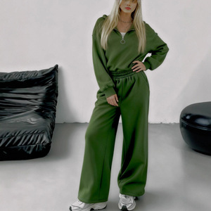 Ensemble décontracté deux pièces pour femme, couleur unie, sweat-shirt et pantalon, coupe ample, mode streetwear, automne hiver, tailles S M L XL XXL - Product Image 2