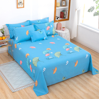 Parure de draps en coton personnalisée, vente chaude, tailles Queen et King, 100% coton, avec taies d'oreiller et drap plat