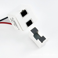 Transformador de Corriente Boxin KH06AL Ultrapequeño de Plástico con Orificio Interno de 5.5mm, Tipo Abierto, Bobina Plana Multicapa