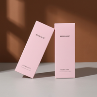 Boîte cosmétique professionnelle personnalisée avec logo, ruban et carton blanc pour petites entreprises, style manchon facile à assembler