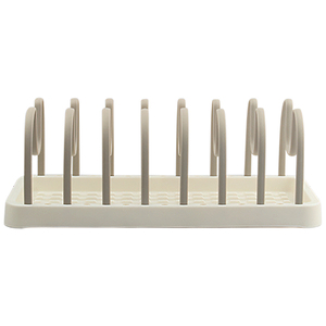 Haute Qualité Ménage Cuisine PP Plat Titulaire Détachable Bol Pot Couvercle De Stockage Rack Étagères - Product Image 4