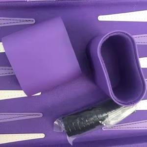 Personalizzato Personalizzato di Lusso 19 "21" bordo del Backgammon viola con <span class=keywords><strong>dama</strong></span> pezzi di gioco Set per turco - Product Image 4