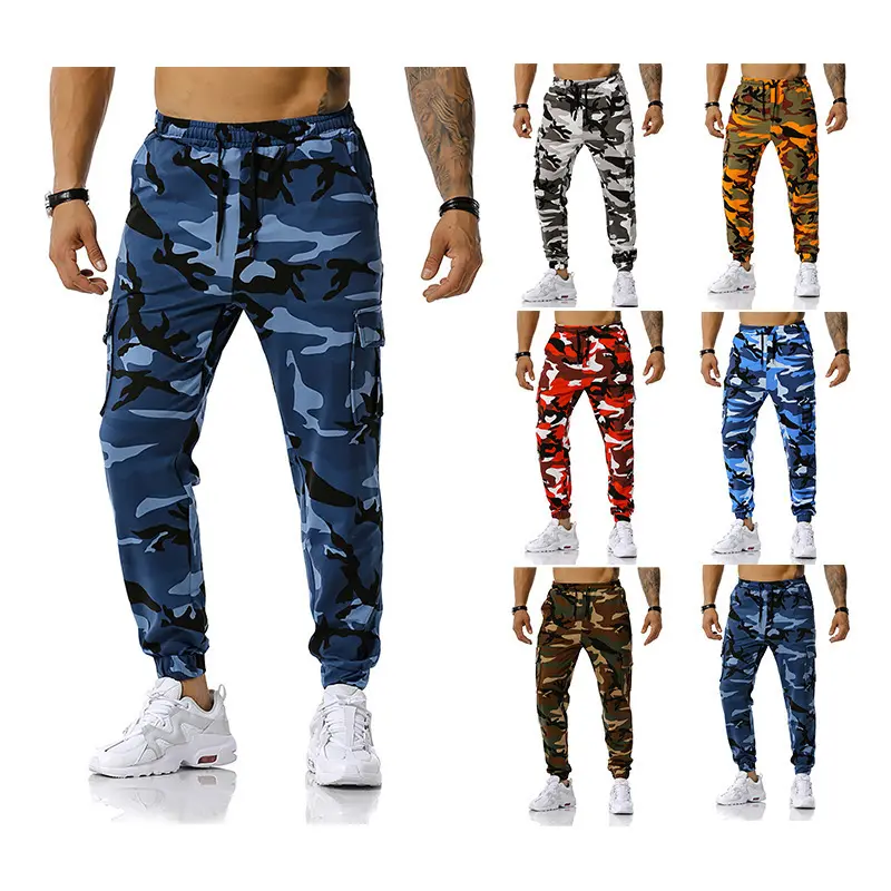 2022 Nieuwe Mannen Gedrukt Camouflage Jogging Broek Outdoor Sport Broek Voetbal Training Broek Fitness Broek