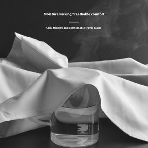 Camicie da <span class=keywords><strong>donna</strong></span> con bottoni a manica corta in fibra di bambù elasticizzato da lavoro solido - Product Image 4