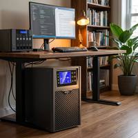 Onduleur en ligne haute fréquence 3KVA 2700W à onde sinusoïdale pure, double conversion, avec écran LCD, pour serveurs et centres de données