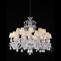 Lustre en cristal moderne et luxueux VH en gros, sur mesure, réglable en hauteur, à fixation au plafond, pour décoration de mariage