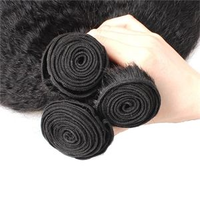 Lots de Cheveux Afro Kinky Lisses Brésiliens Vierge Remy 100% Naturels en Gros pour Tresses et Crochets pour Femmes Noires Double Trame 9A-11A