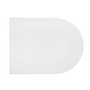 Asiento de inodoro termoestable para Hidra Wave Vase Shape 7, blanco, 50 cm de largo, 40 cm de ancho, 8 cm de altura - Product Image 1