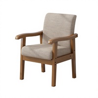 Fauteuil moderne en bois massif avec fonction de levage pour bureau d'ordinateur, canapé, confort pour personnes âgées, mobilier de maison, chaise pour longues sessions assises